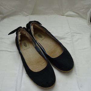 Ugg Black Ballet Flats Size 7